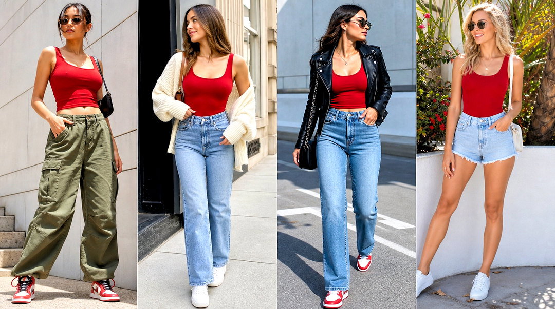 20 Monica Geller Red Tank Top Outfit Ideas: Iconic ’90s Looks