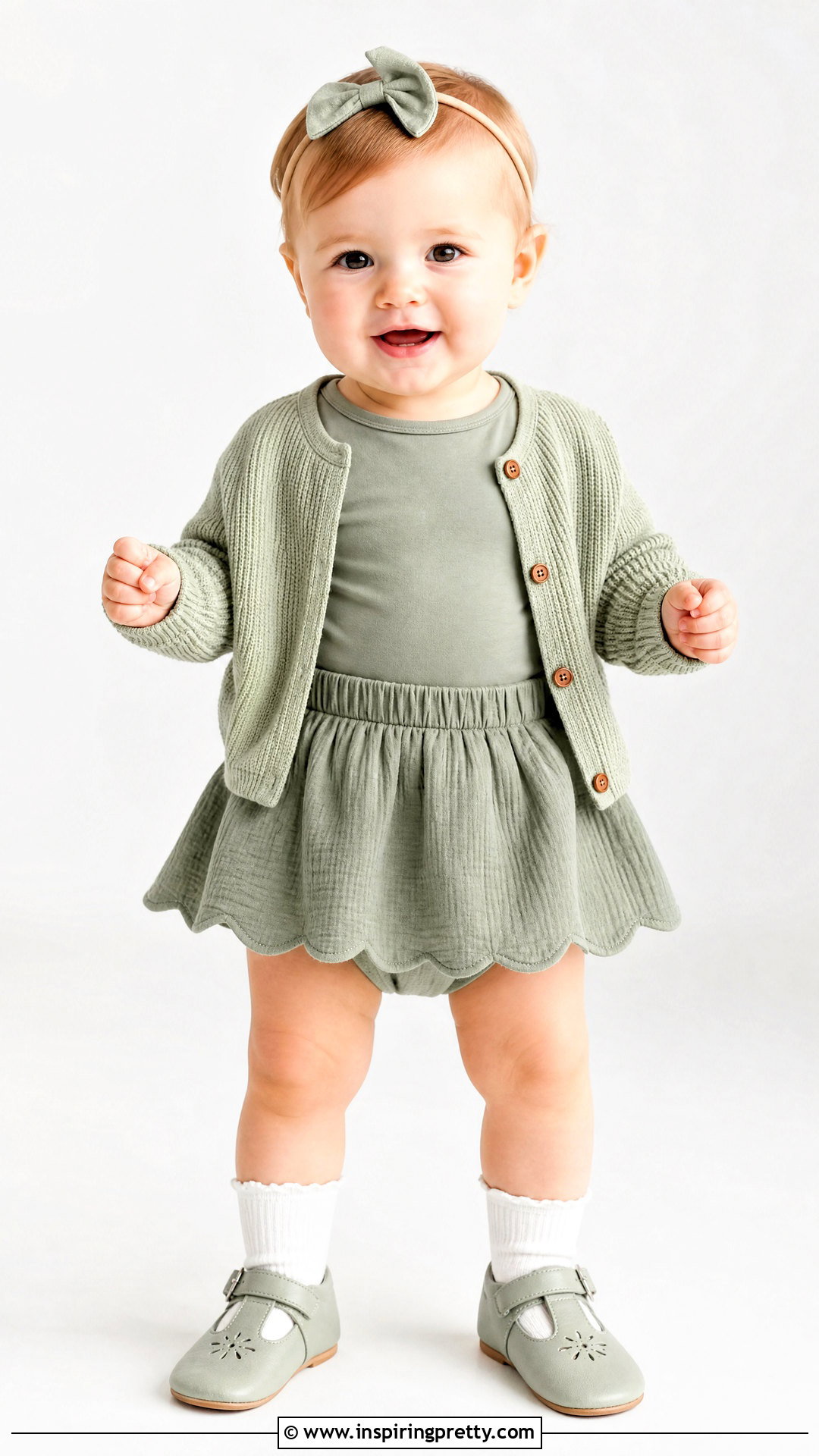 Monochrome Baby Skirt Top Set - 50 baby skirt top designs