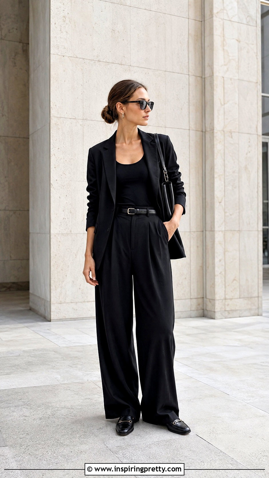 Monochrome Black Singlet Top Outfit - 50 singlet tops outfit ideas