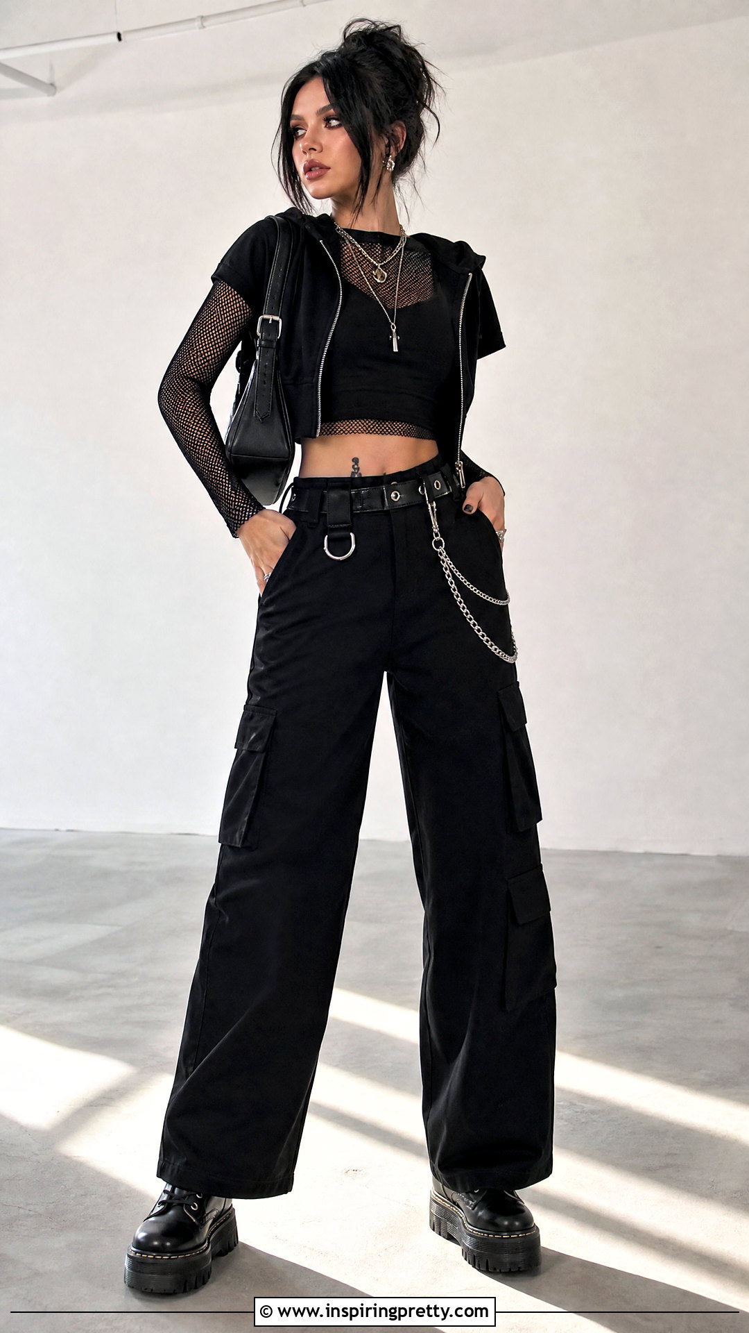 Monochrome Egirl Crop Top Outfit - 25 egirl crop top outfit ideas