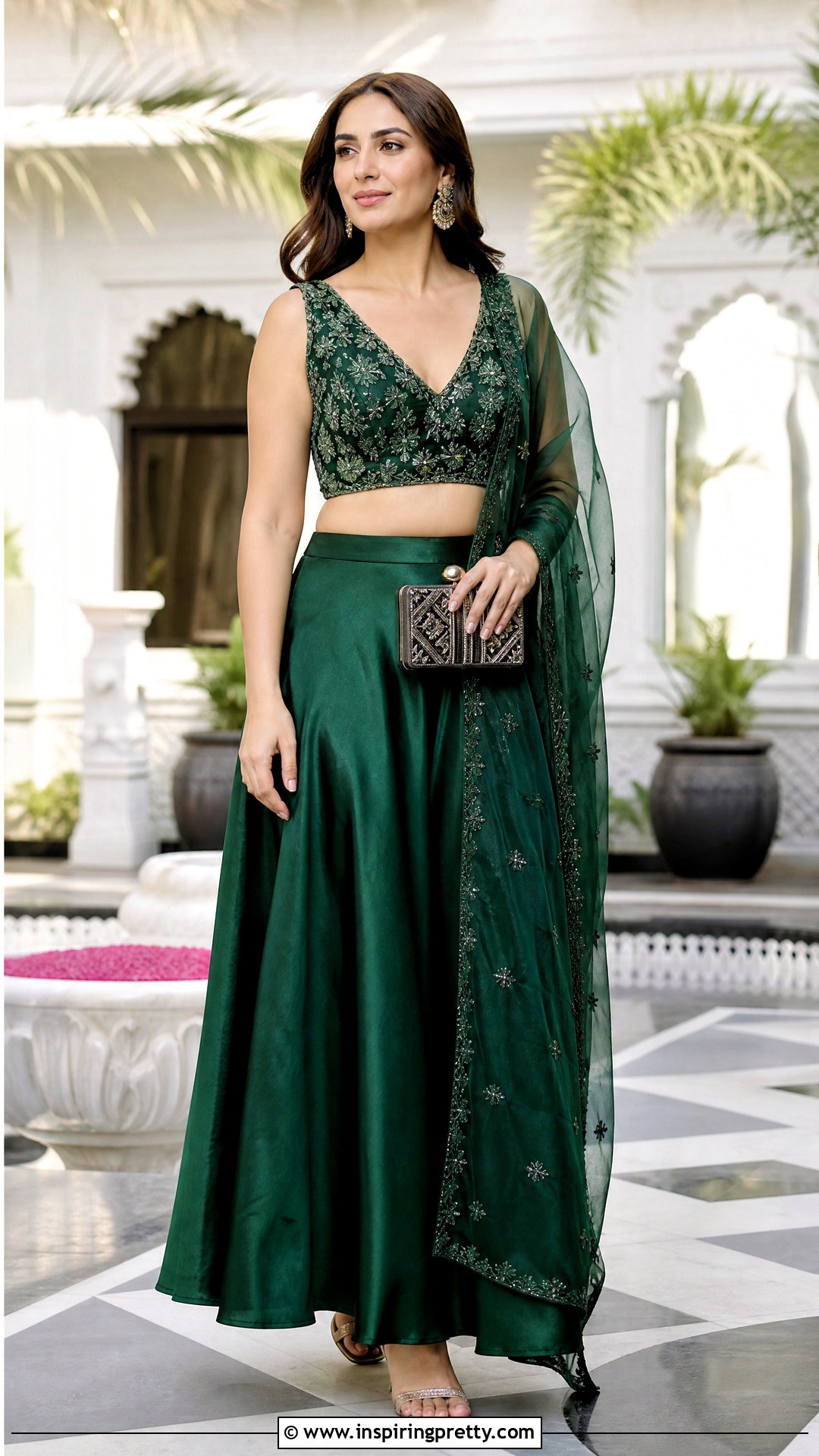 Monochrome Indian Skirt And Top Outfit - 50 indian skirt and top outfits
