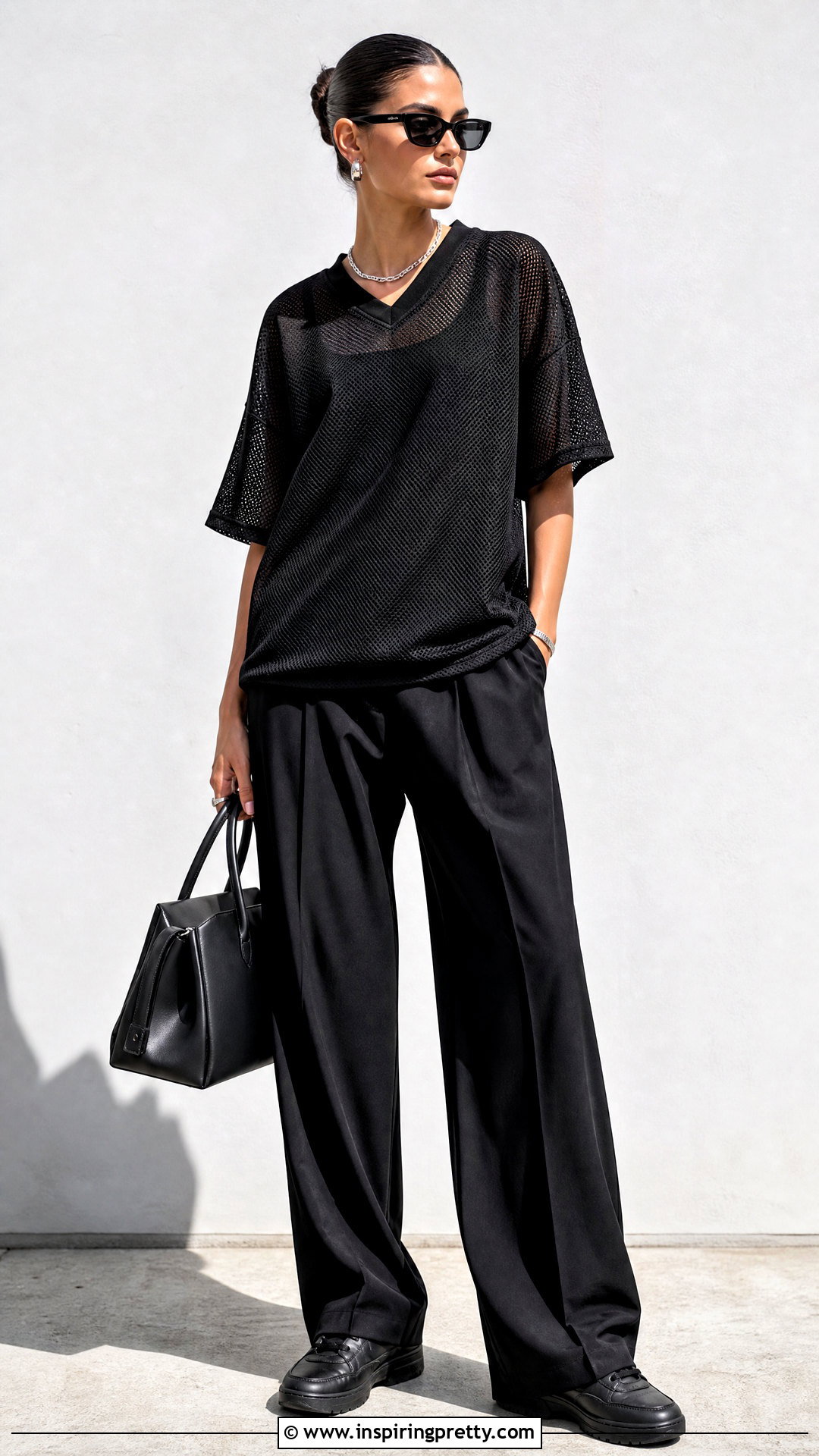 Monochrome Jersey Top Outfit - 50 jersey top outfit ideas