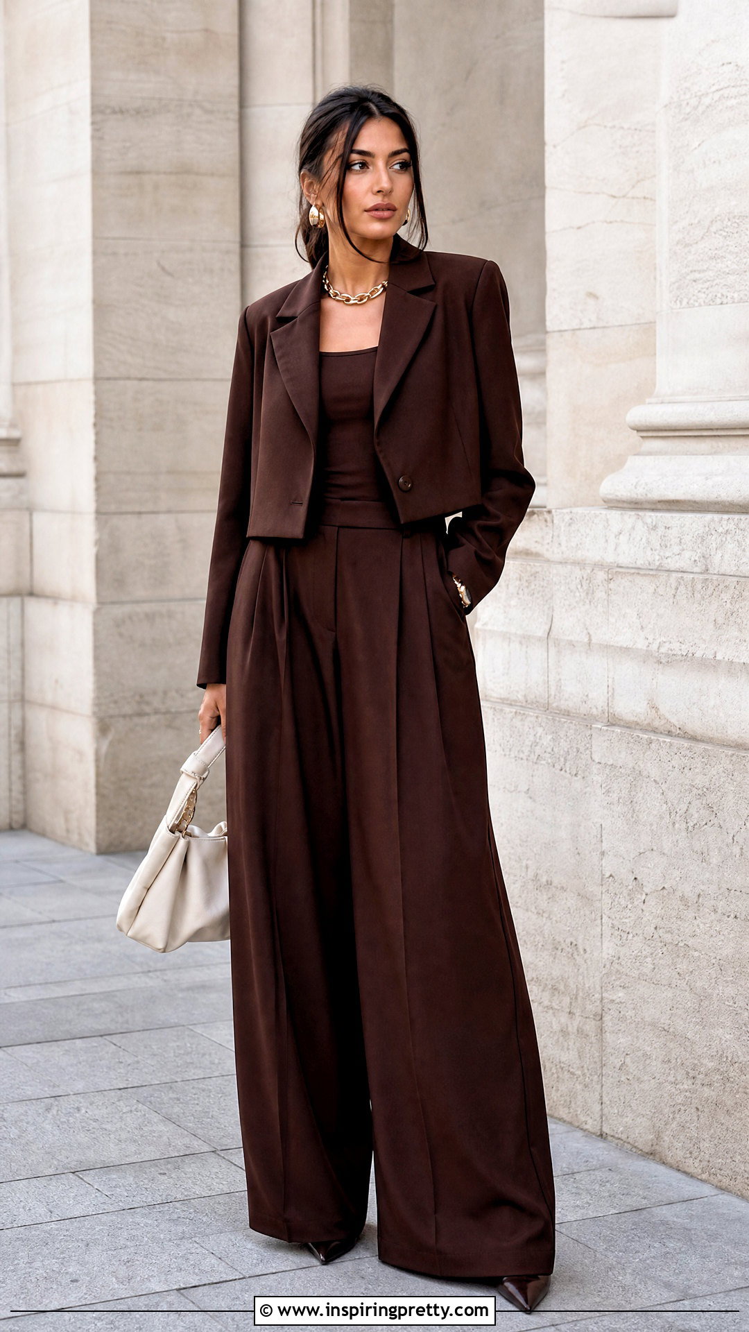 Monochrome Palazzo Pants And Top Outfit - 50 palazzo pants and top outfit ideas