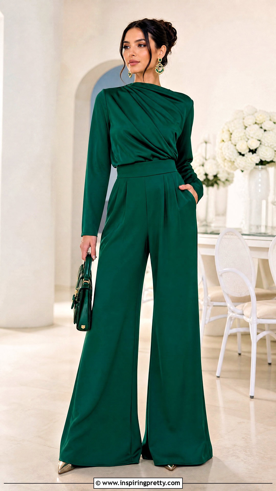 Monochrome Palazzo Trouser And Top Set - 50 palazzo trouser and top for ladies