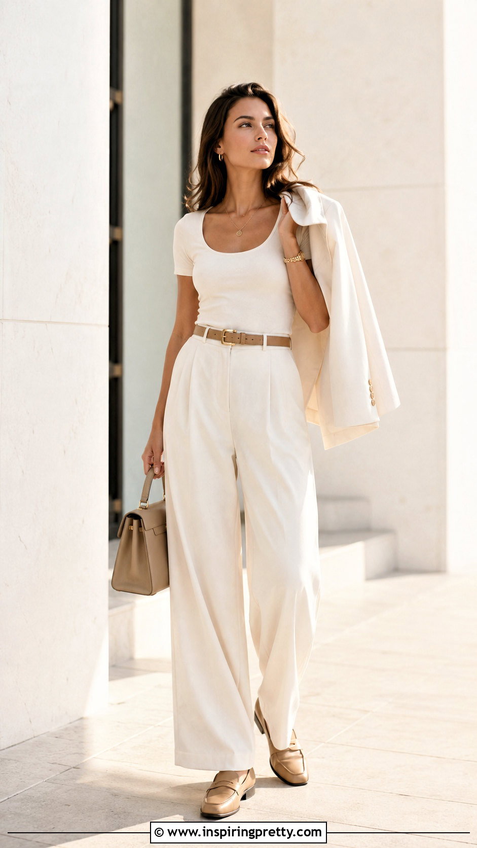 Monochrome Scoop Neck Short Sleeve Top Outfit - 25 Scoop Neck Top Short Sleeve outfit ideas