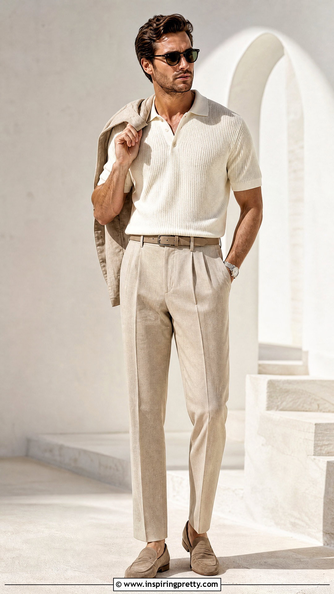 Monochrome Shirt And Trouser Outfit - 50 mens tops outfit ideas