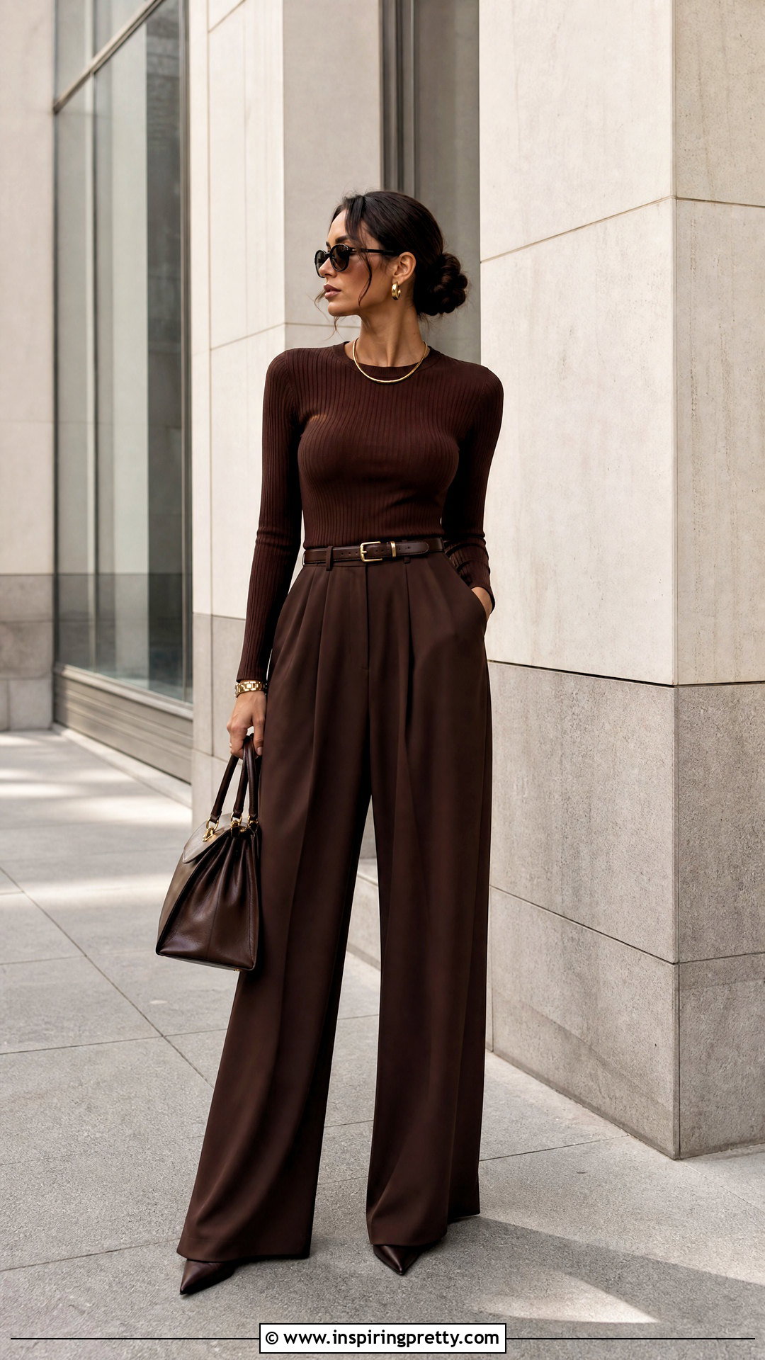 Monochrome Tight Top And Baggy Pants Outfit - 20 tight top baggy pants outfit ideas