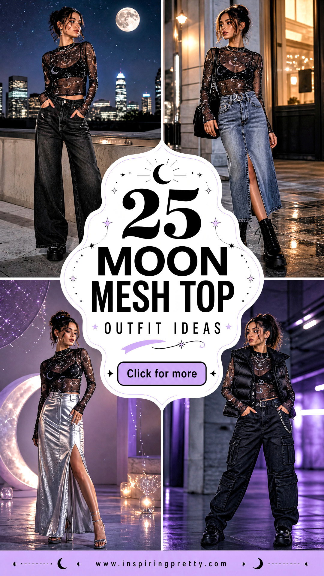 25 Moon Mesh Top Outfit Ideas for Dreamy Celestial Style - 25 Moon Mesh Top Outfit Ideas for Dreamy Celestial Style