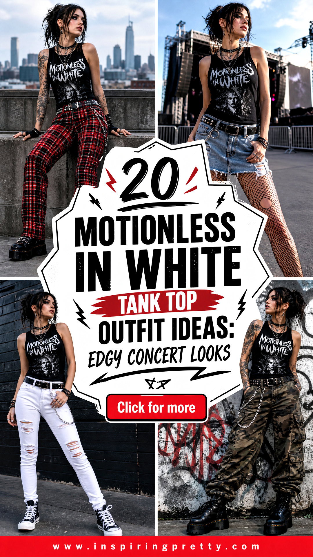 20 Motionless In White Tank Top Outfit Ideas Edgy Concert Looks - 20 Motionless In White Tank Top Outfit Ideas: Edgy Concert Looks
