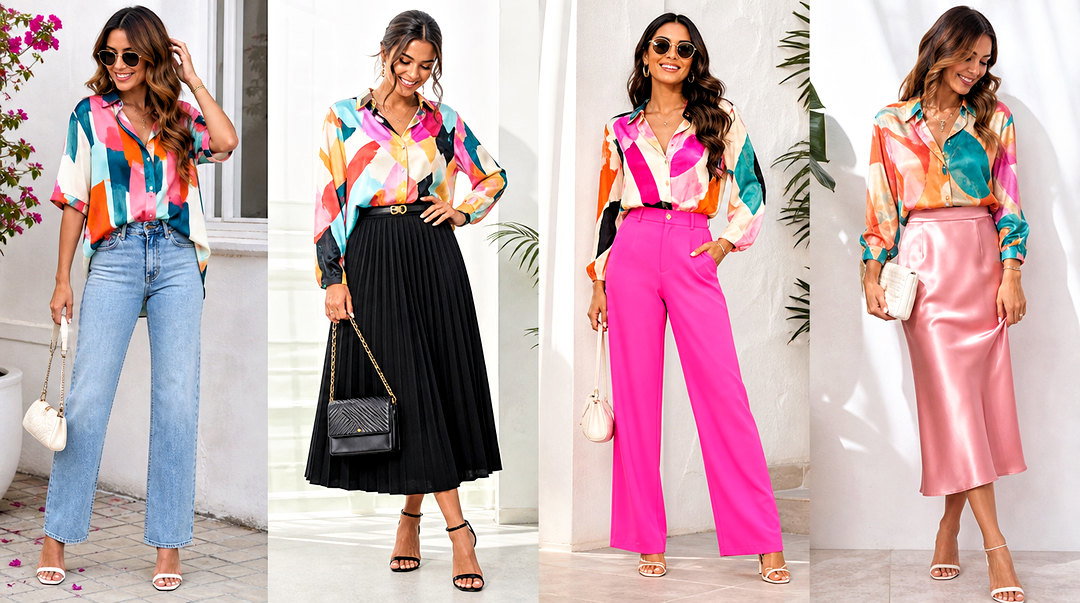 20 Multicolor Fashion Top Outfit Ideas for Colorful Style