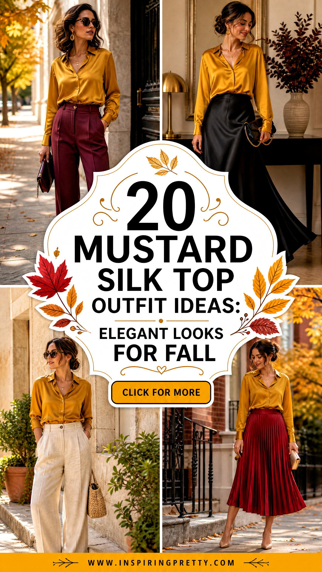 20 Mustard Silk Top Outfit Ideas Elegant Looks for Fall - 20 Mustard Silk Top Outfit Ideas: Elegant Looks for Fall