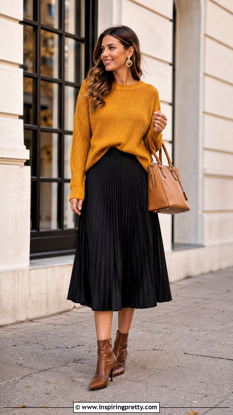 Mustard Top With Black Skirt - What Color Top Goes With Black Skirt (25 Ways)
