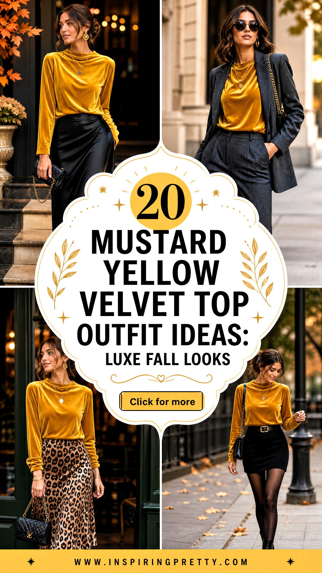 20 Mustard Yellow Velvet Top Outfit Ideas Luxe Fall Looks - 20 Mustard Yellow Velvet Top Outfit Ideas: Luxe Fall Looks