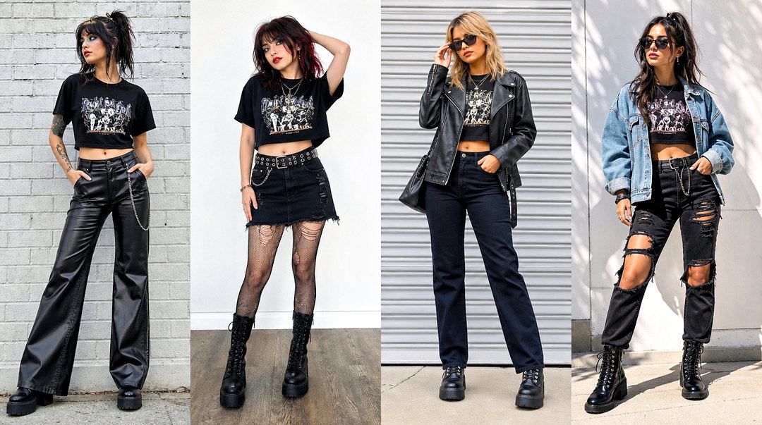 25 My Chemical Romance Crop Top Outfit Ideas for Emo Fans