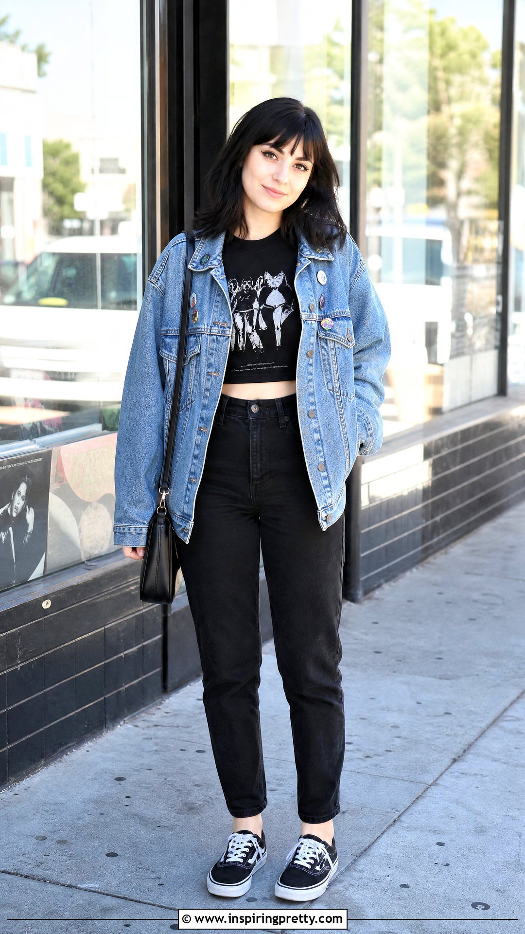 My Chemical Romance Crop Top With Denim Jacket - 25 My Chemical Romance Crop Top outfit ideas