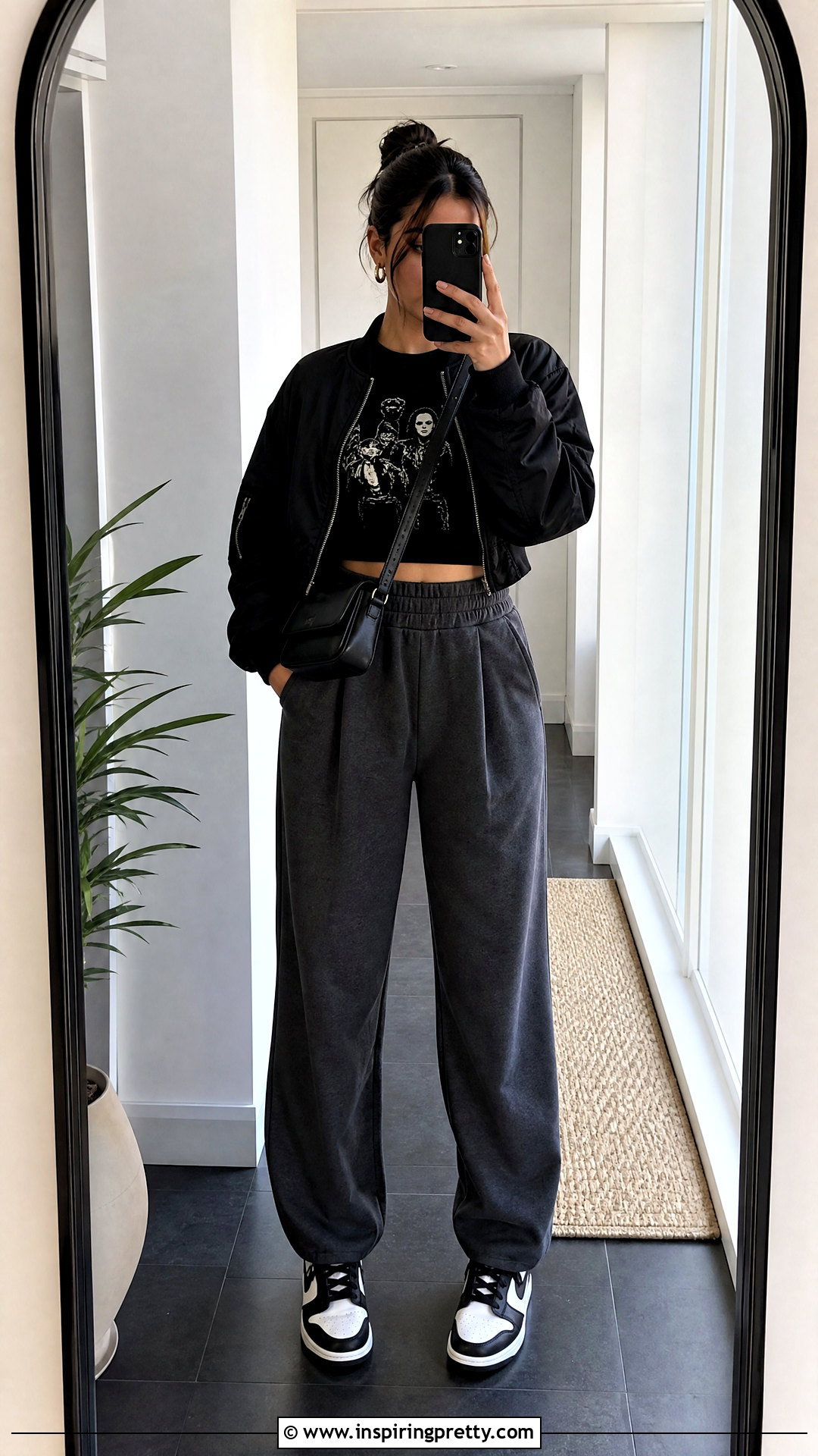 My Chemical Romance Crop Top With Gray Sweatpants - 25 My Chemical Romance Crop Top outfit ideas