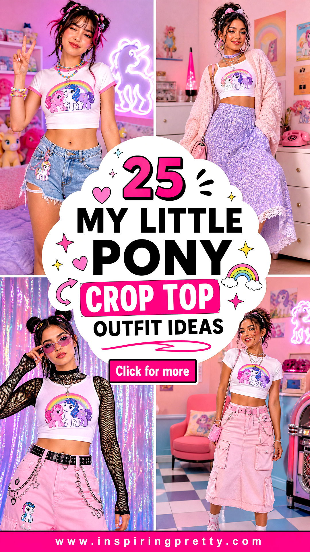 25 My Little Pony Crop Top Outfit Ideas for Playful Y2K Style - 25 My Little Pony Crop Top Outfit Ideas for Playful Y2K Style