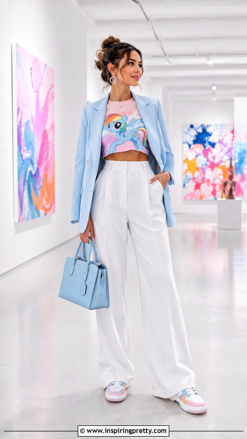My Little Pony Crop Top With White Trousers - 25 my little pony crop top outfit ideas