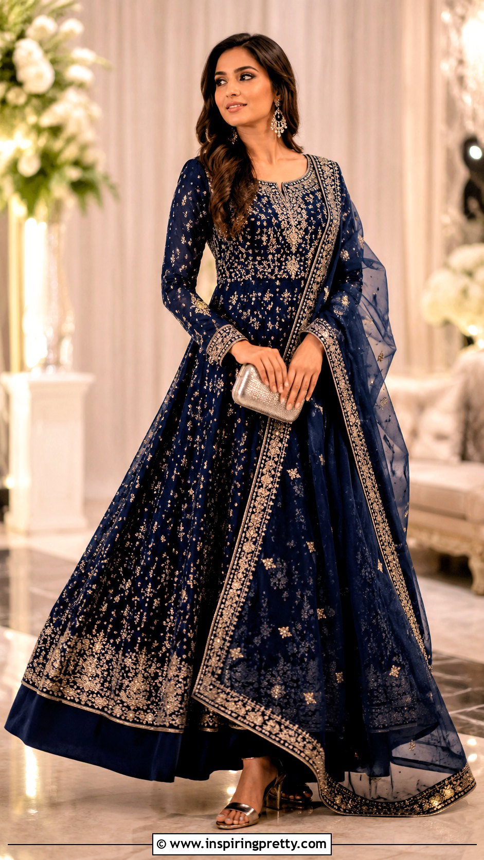 Navy Blue Lehenga With Long Top - 50 Lehenga With Long Top outfit ideas
