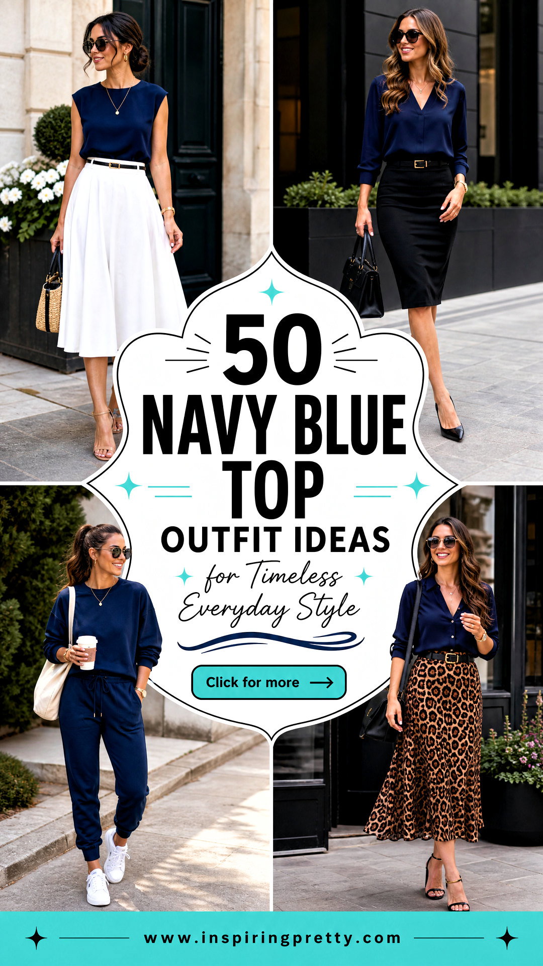 50 Navy Blue Top Outfit Ideas for Timeless Everyday Style - 50 Navy Blue Top Outfit Ideas for Timeless Everyday Style