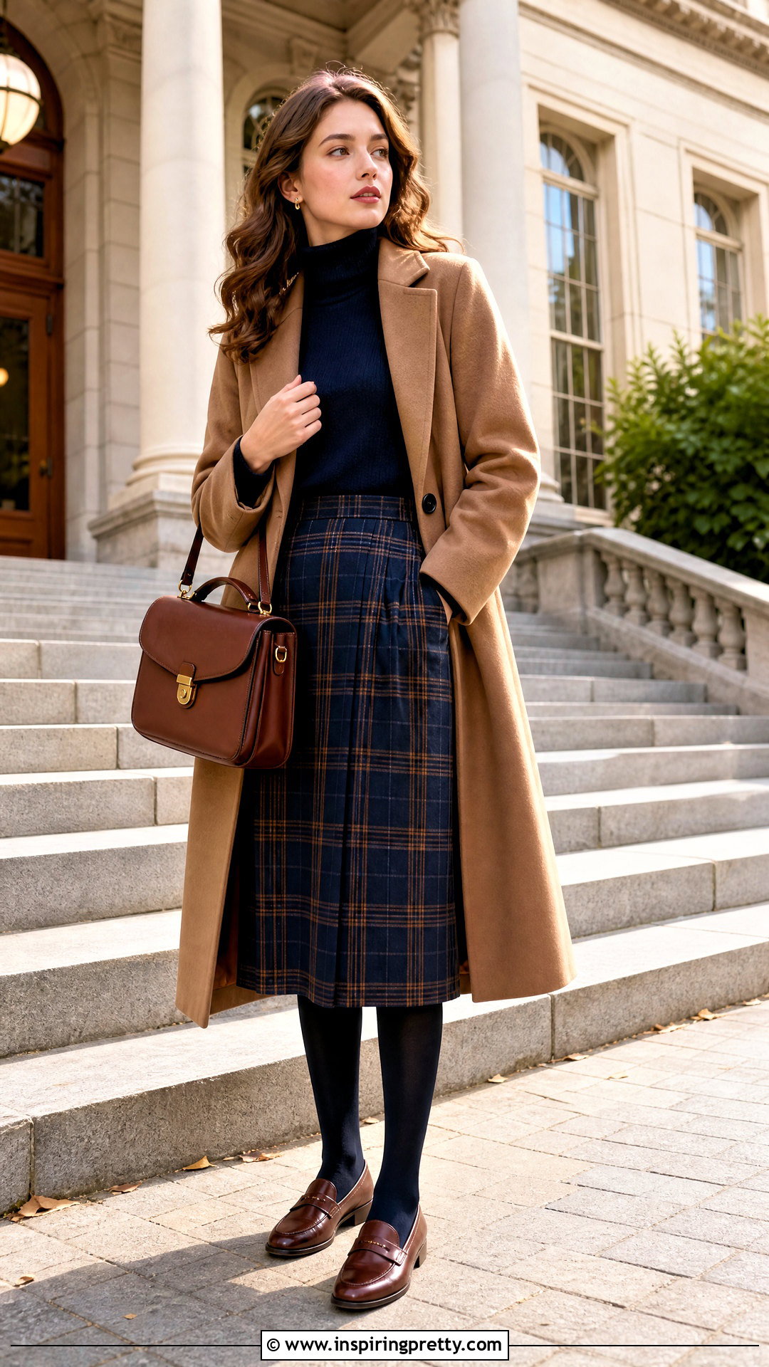 Navy Blue Top With Plaid Skirt - 50 navy blue top outfit ideas