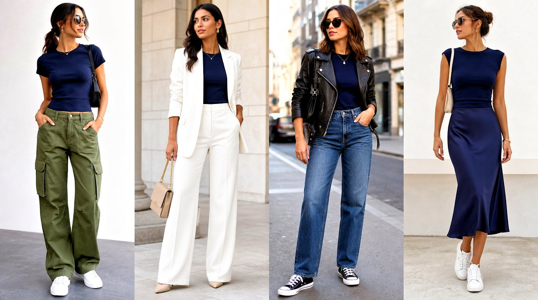 50 Navy Top Outfit Ideas for Polished, Year-Round Style