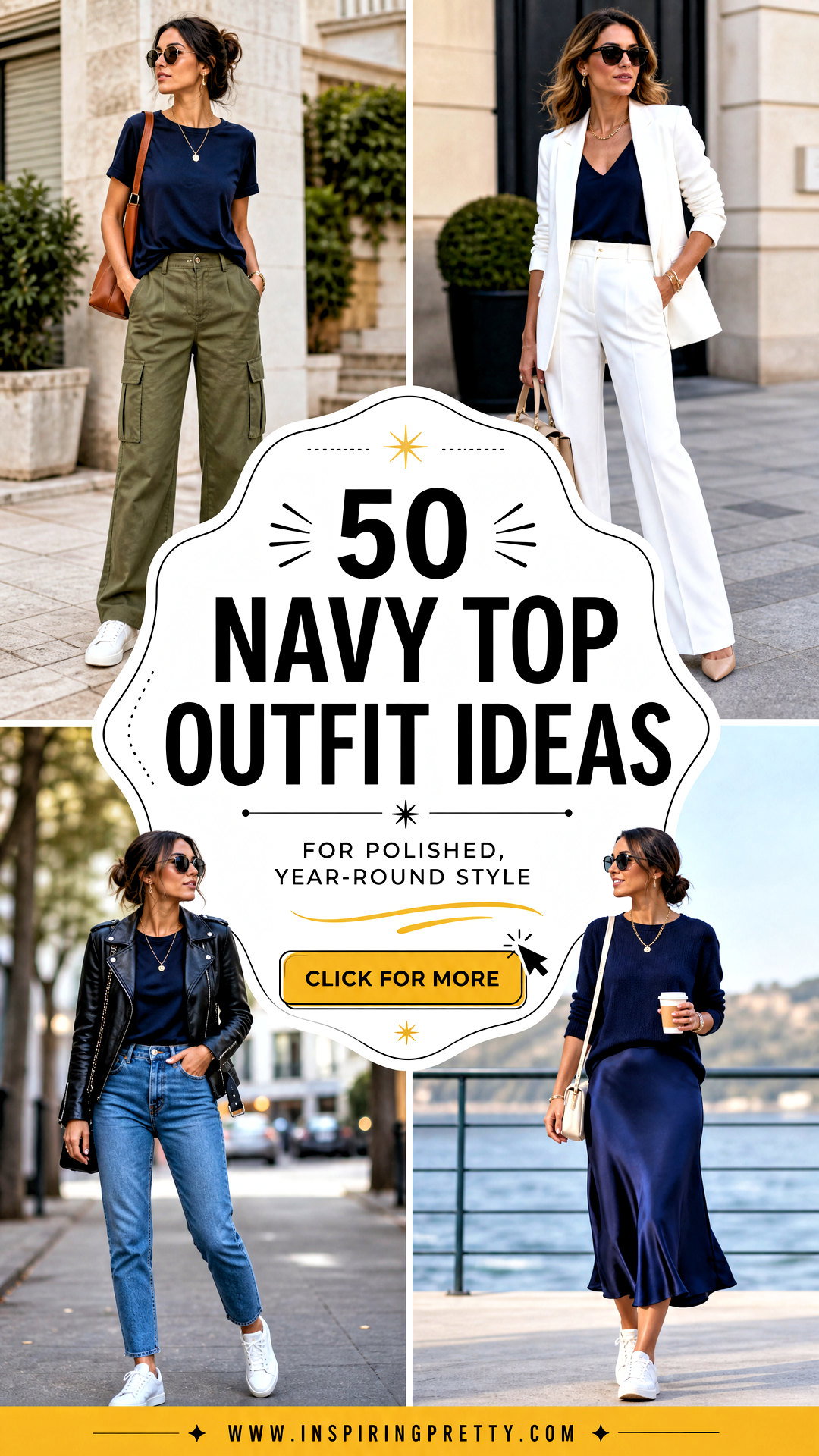 50 Navy Top Outfit Ideas for Polished Year-Round Style - 50 Navy Top Outfit Ideas for Polished, Year-Round Style