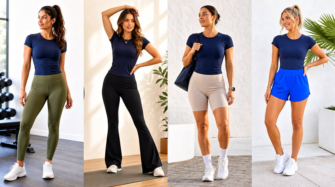 25 Navy Workout Top Outfit Ideas for a Sleek Gym Look