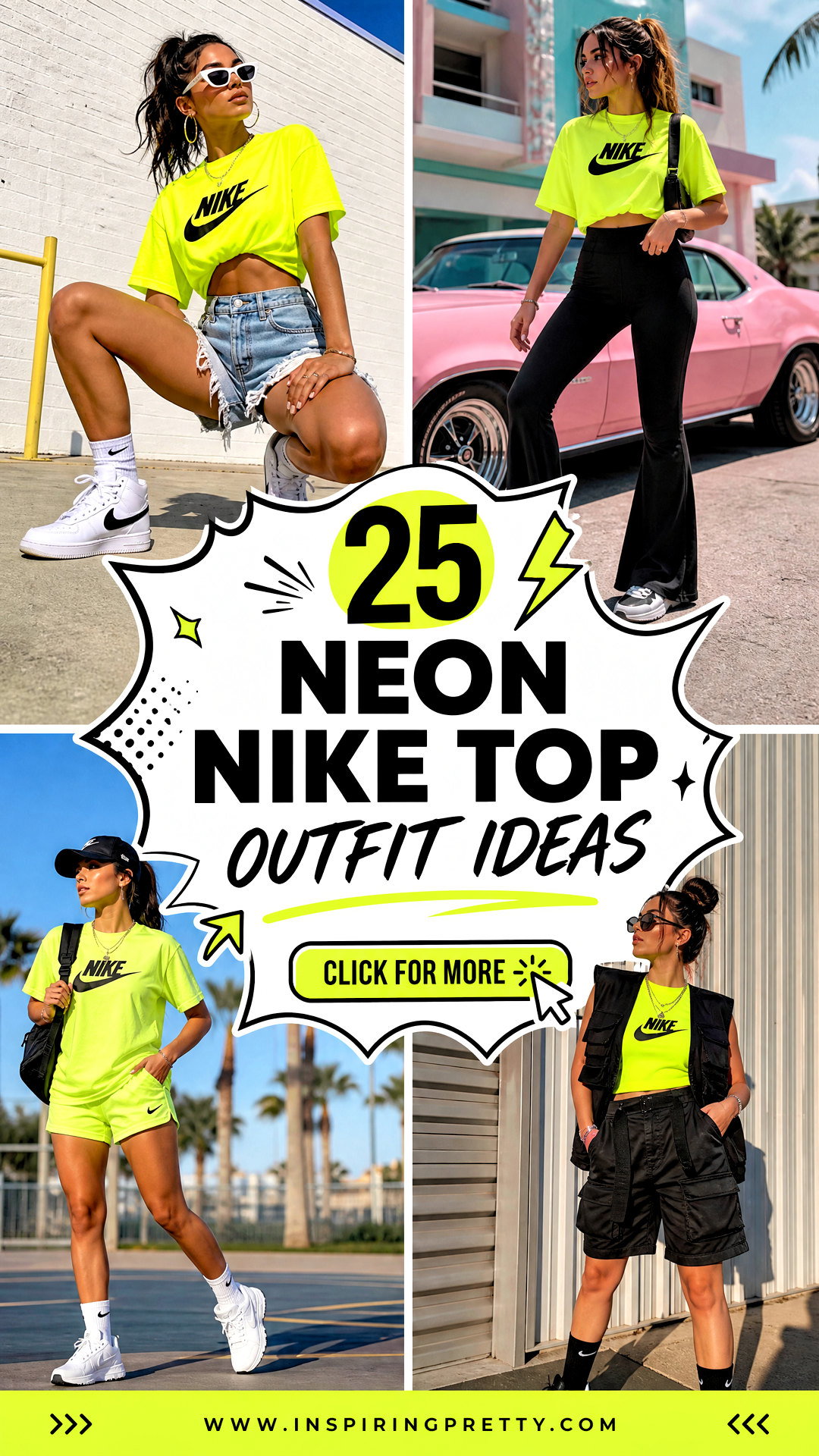 25 Neon Nike Top Outfit Ideas for Bold Athleisure Style - 25 Neon Nike Top Outfit Ideas for Bold Athleisure Style