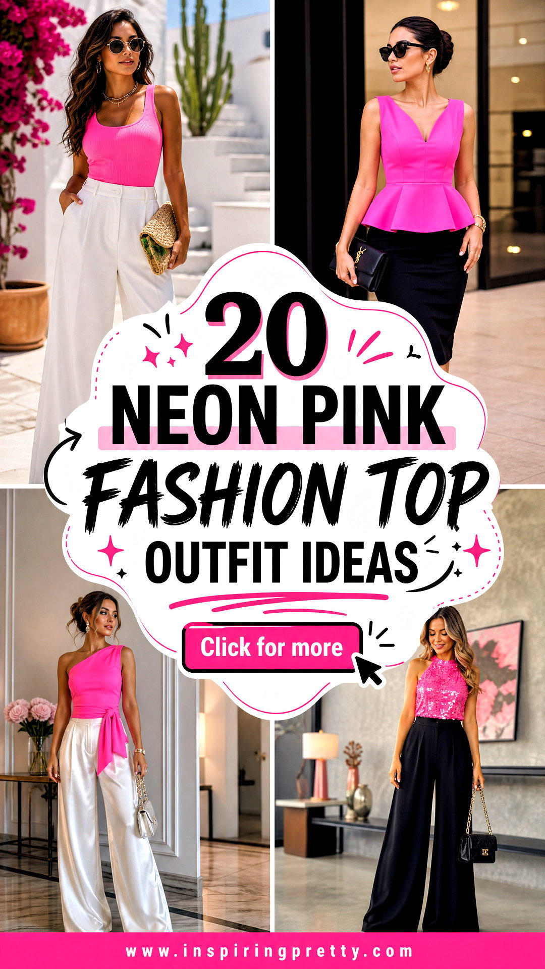 20 Neon Pink Fashion Top Outfit Ideas for Bold Summer Style - 20 Neon Pink Fashion Top Outfit Ideas for Bold Summer Style