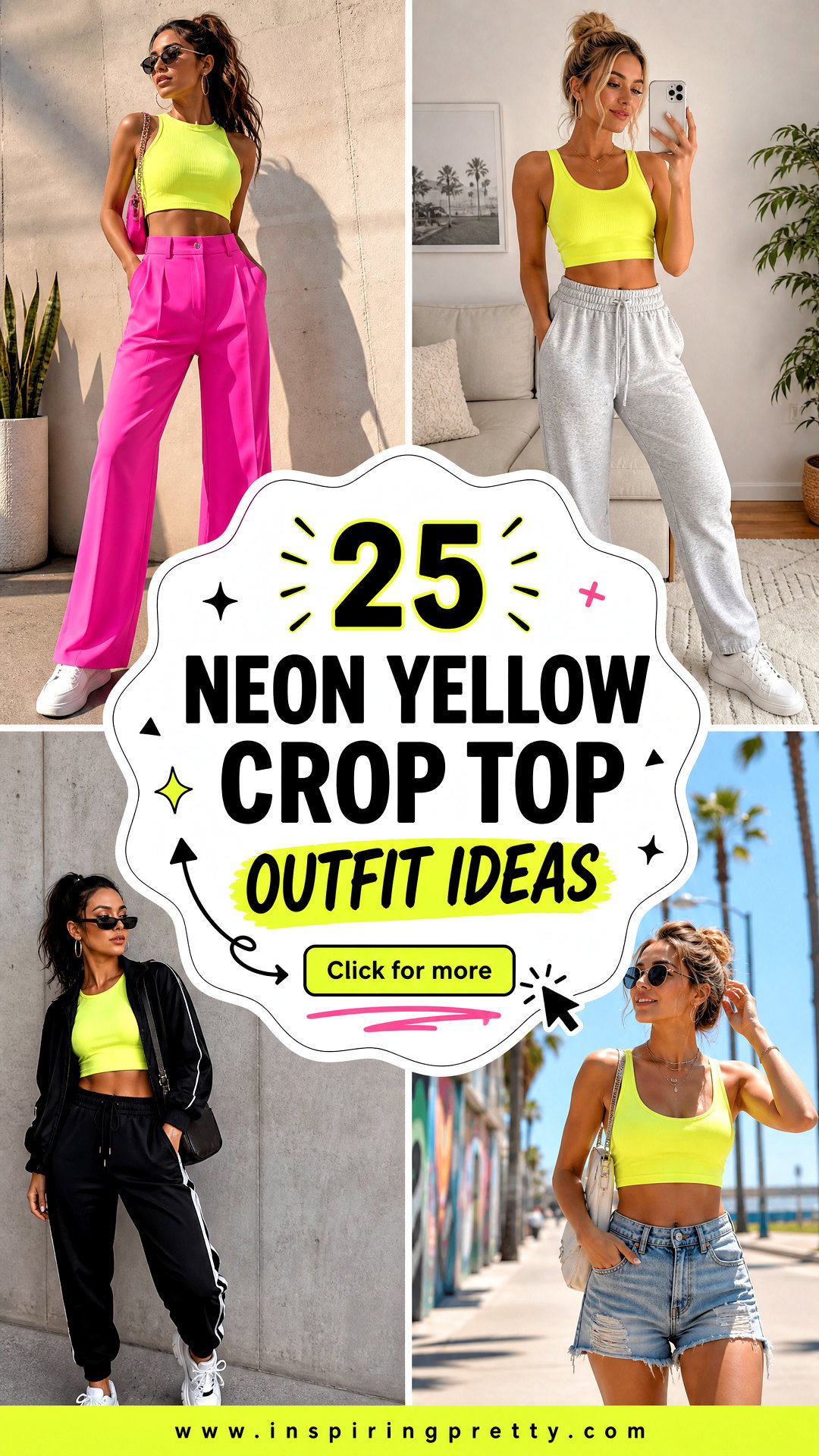 25 Neon Yellow Crop Top Outfit Ideas for Bold Summer Style - 25 Neon Yellow Crop Top Outfit Ideas for Bold Summer Style