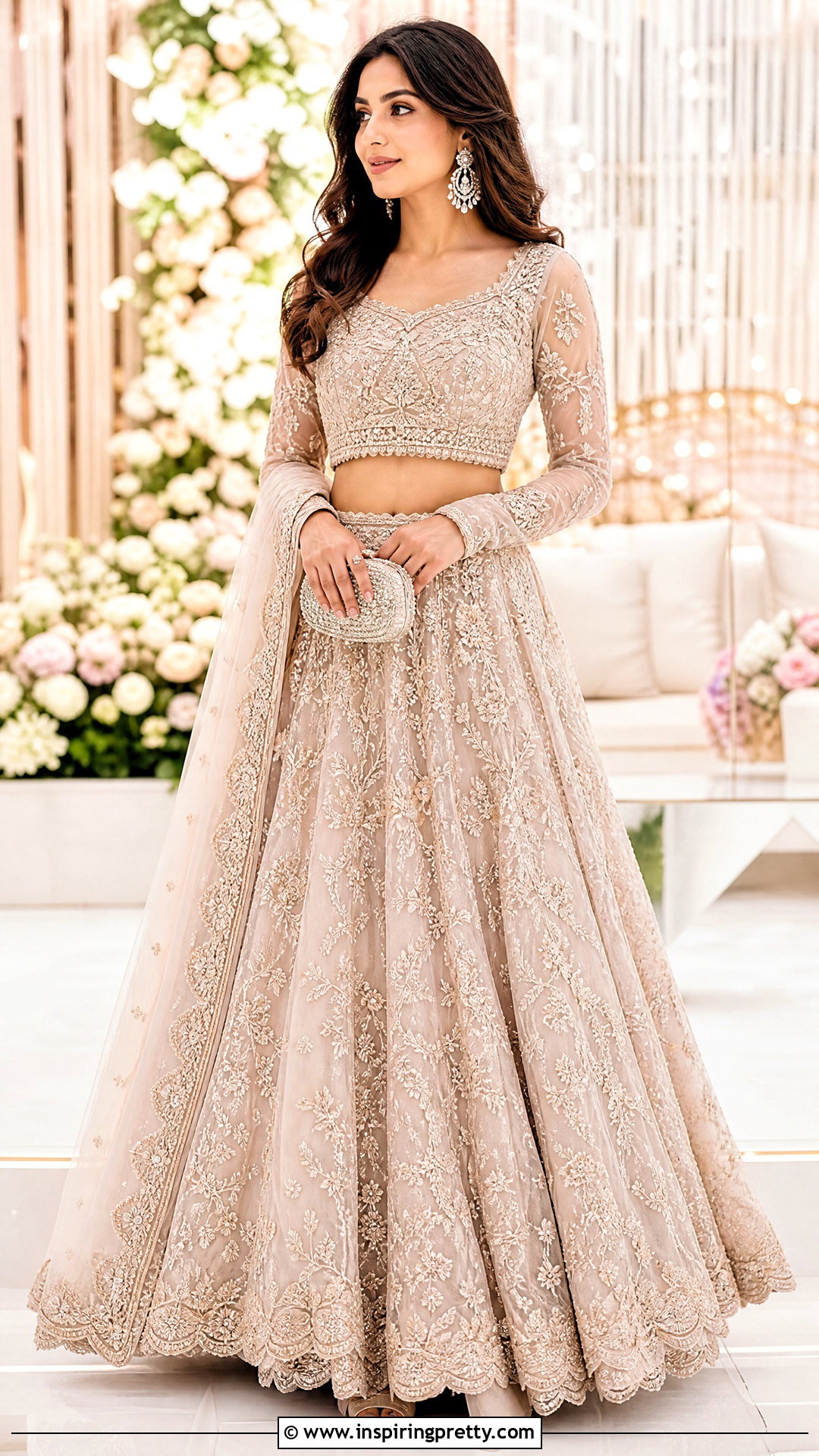 Net Crop Top Lehenga - 50 crop top lehenga designs