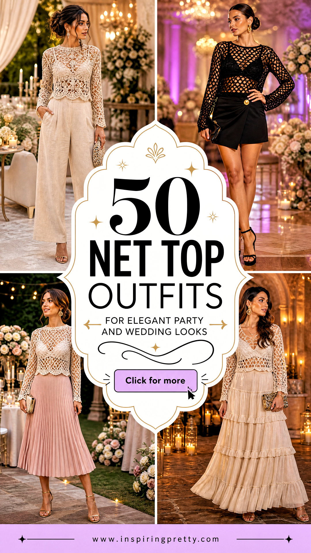 50 Net Top Outfits for Elegant Party and Wedding Looks - 50 Net Top Outfits for Elegant Party and Wedding Looks
