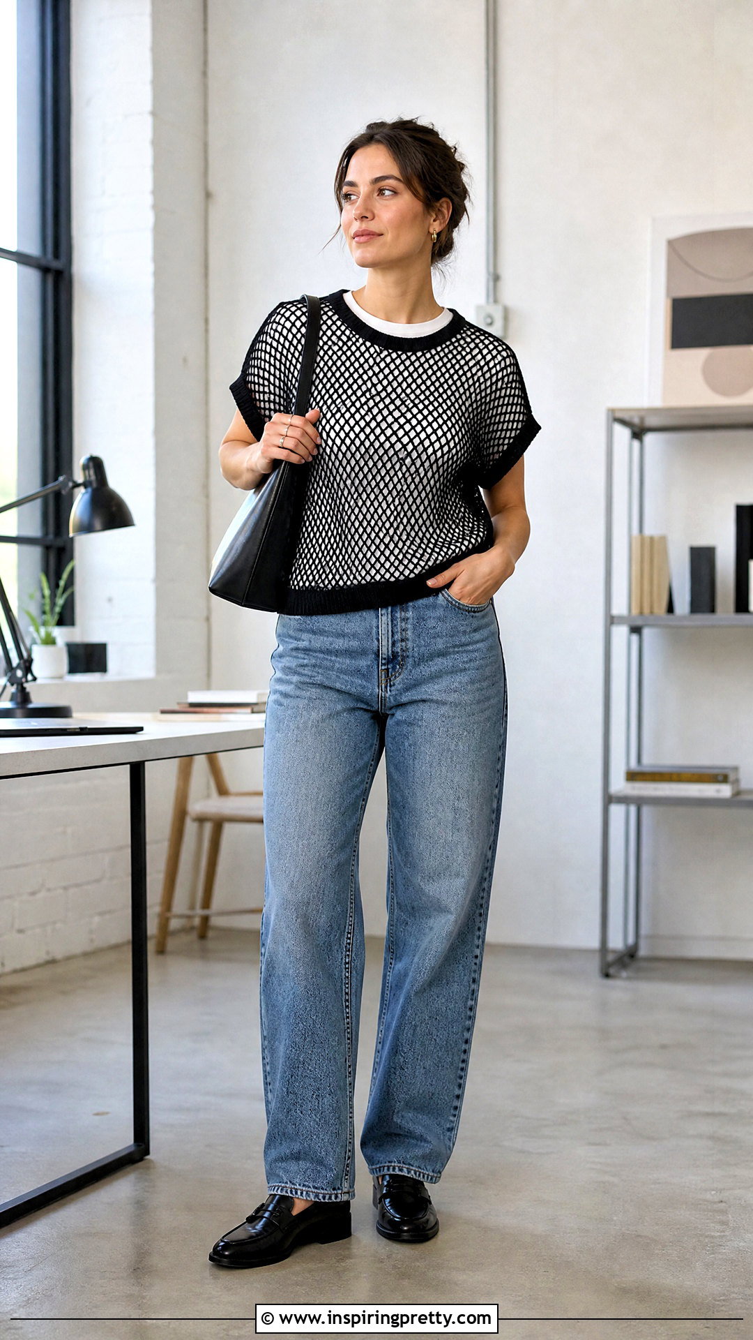 Net Top Over A Fitted T Shirt - 50 net top outfits