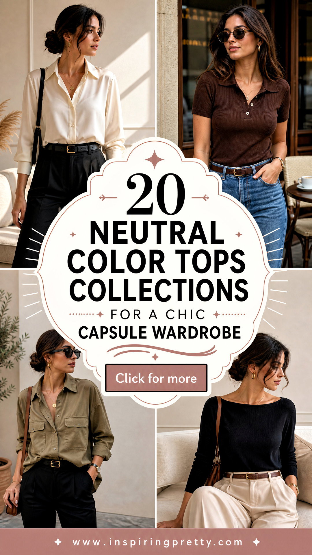20 Neutral Color Tops Collections for a Chic Capsule Wardrobe - 20 Neutral Color Tops Collections for a Chic Capsule Wardrobe