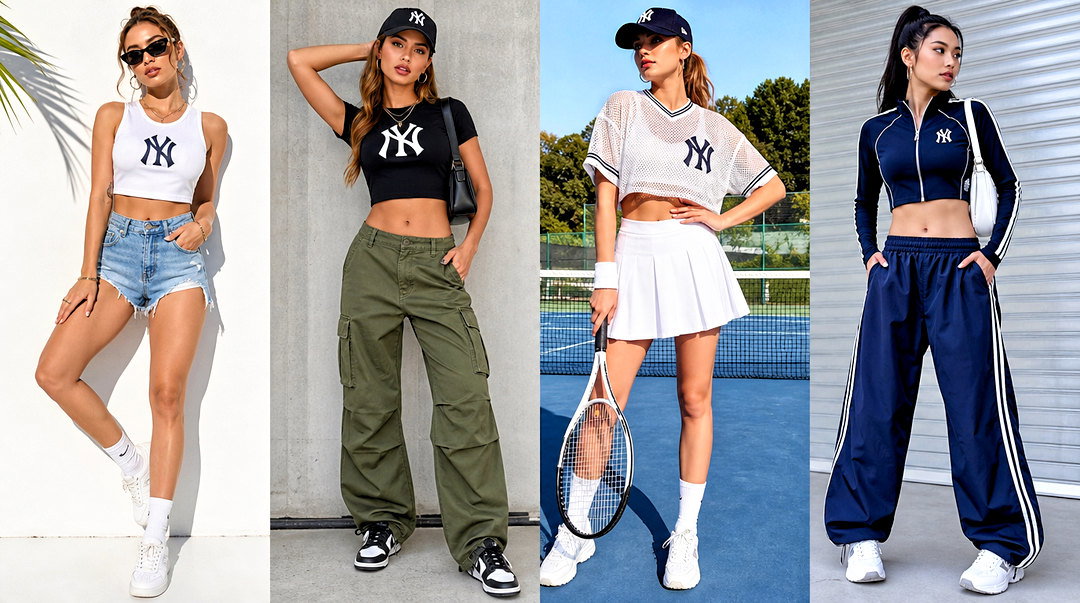 20 New York Yankees Crop Tops for Sporty Game-Day Style
