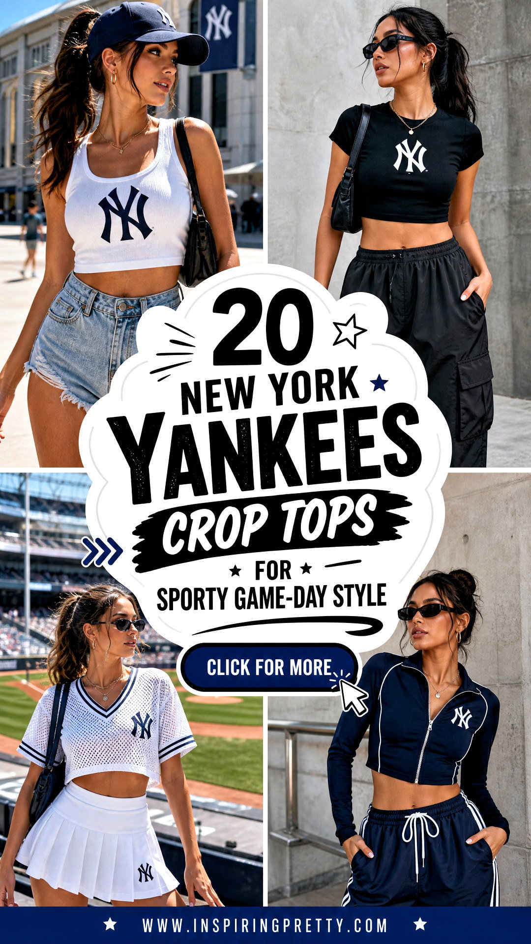 20 New York Yankees Crop Tops for Sporty Game-Day Style - 20 New York Yankees Crop Tops for Sporty Game-Day Style