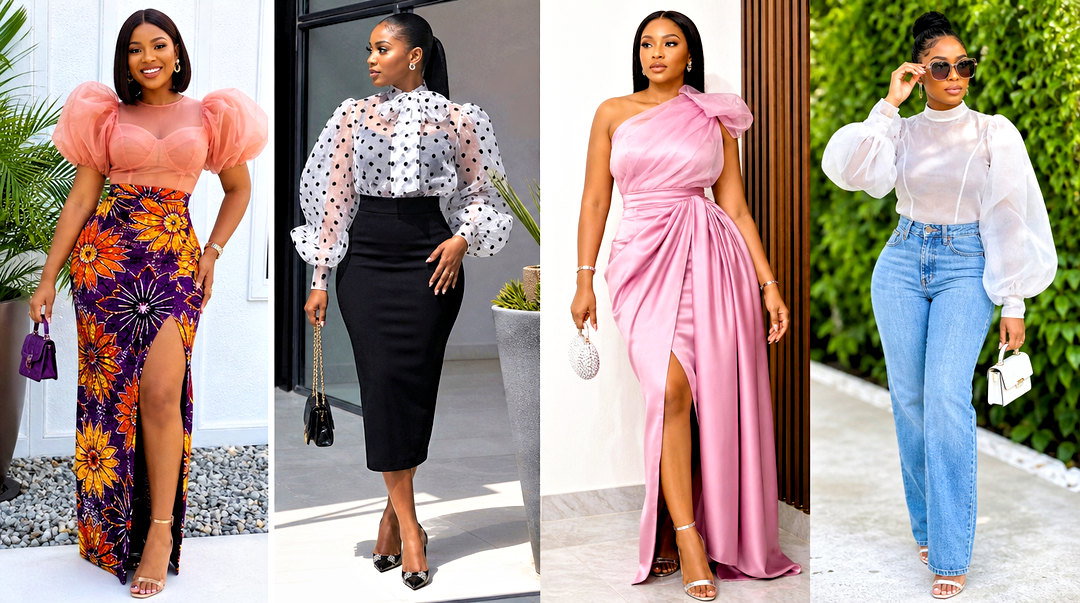 20 Nigerian Organza Tops Blouses for Elegant Occasion Style