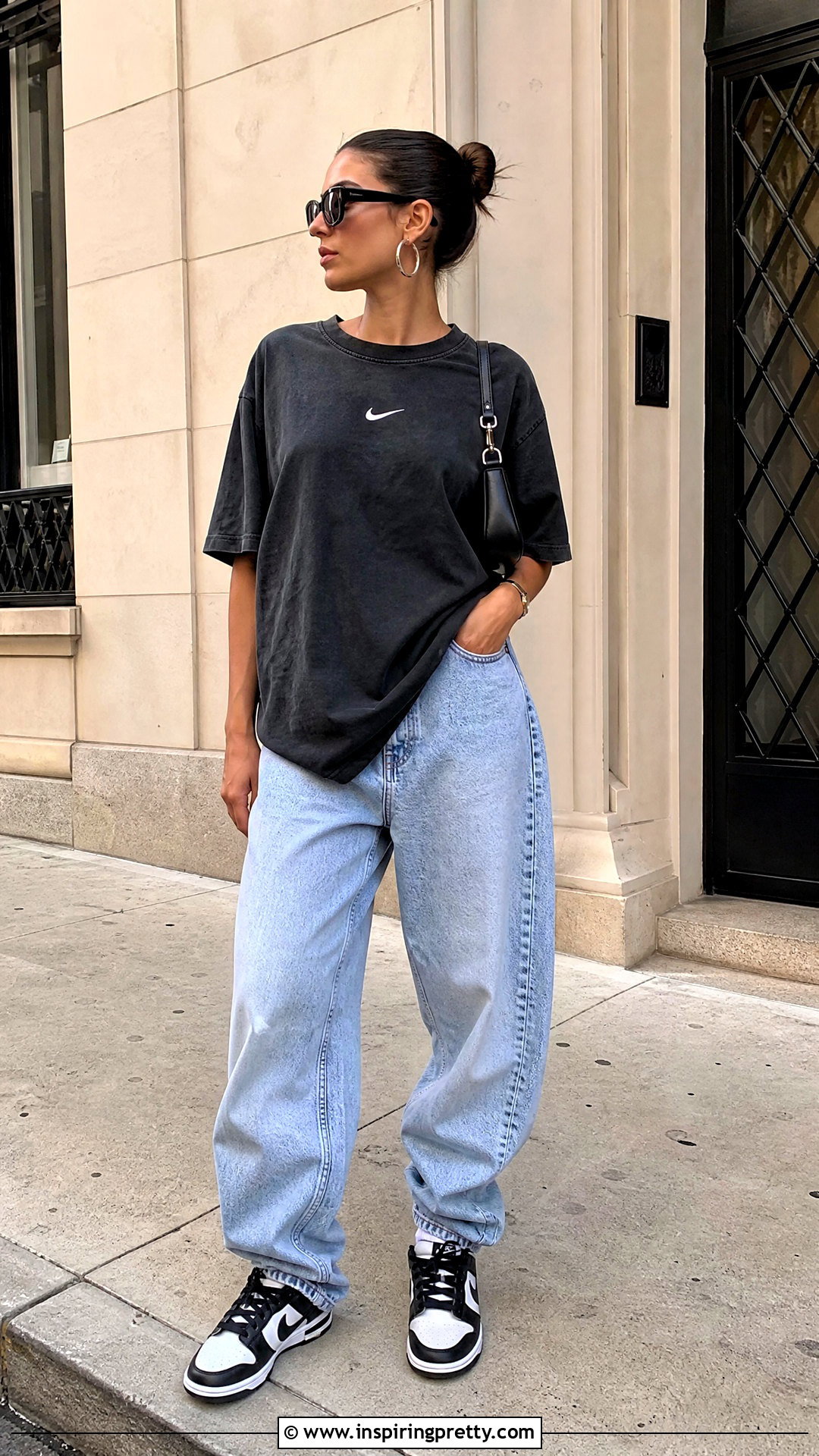 Nike Graphic Tee With Baggy Jeans - 25 nike top aesthetic ideas