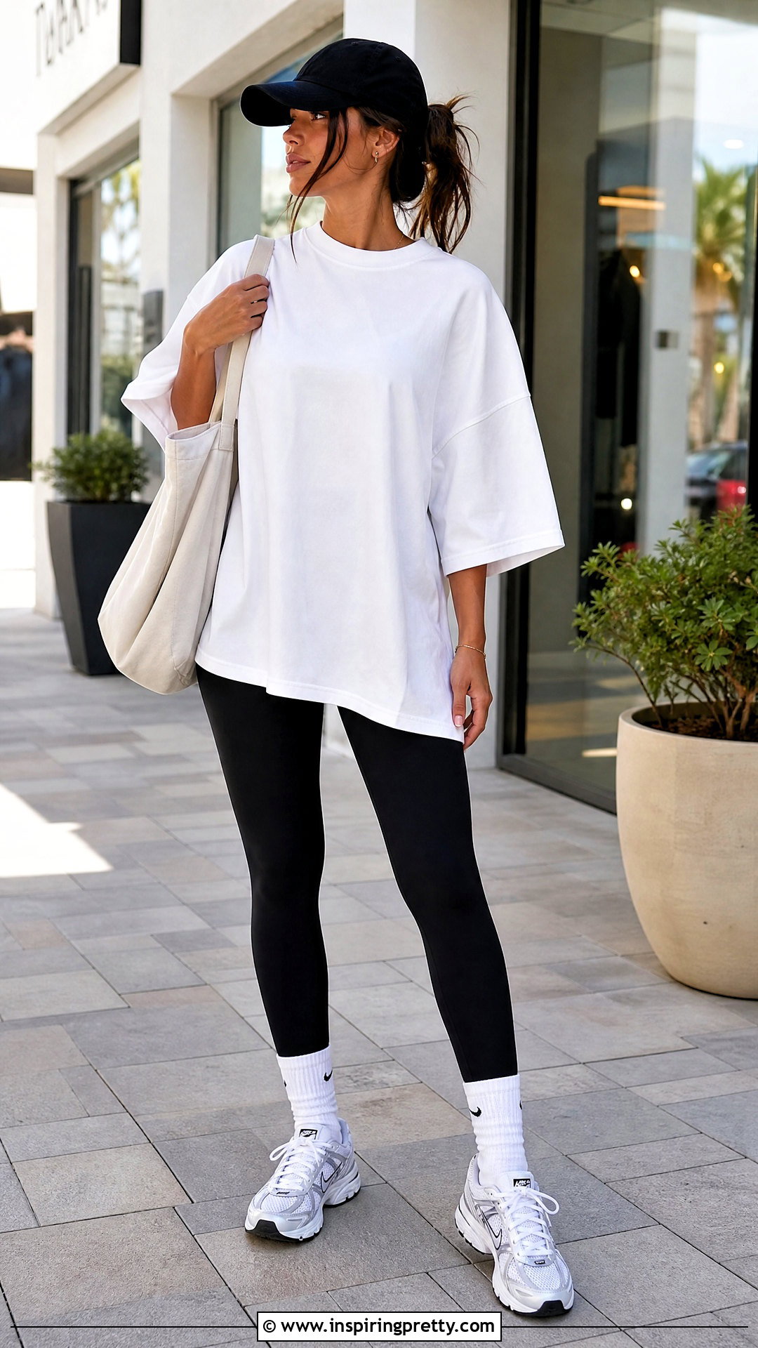 Nike Oversized Tee With Leggings - 25 nike top aesthetic ideas
