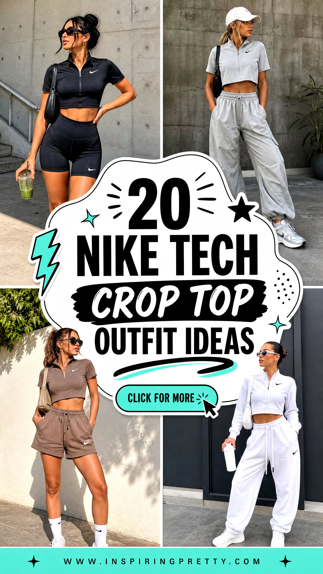 20 Nike Tech Crop Top Outfit Ideas for Sleek Athleisure Style - 20 Nike Tech Crop Top Outfit Ideas for Sleek Athleisure Style