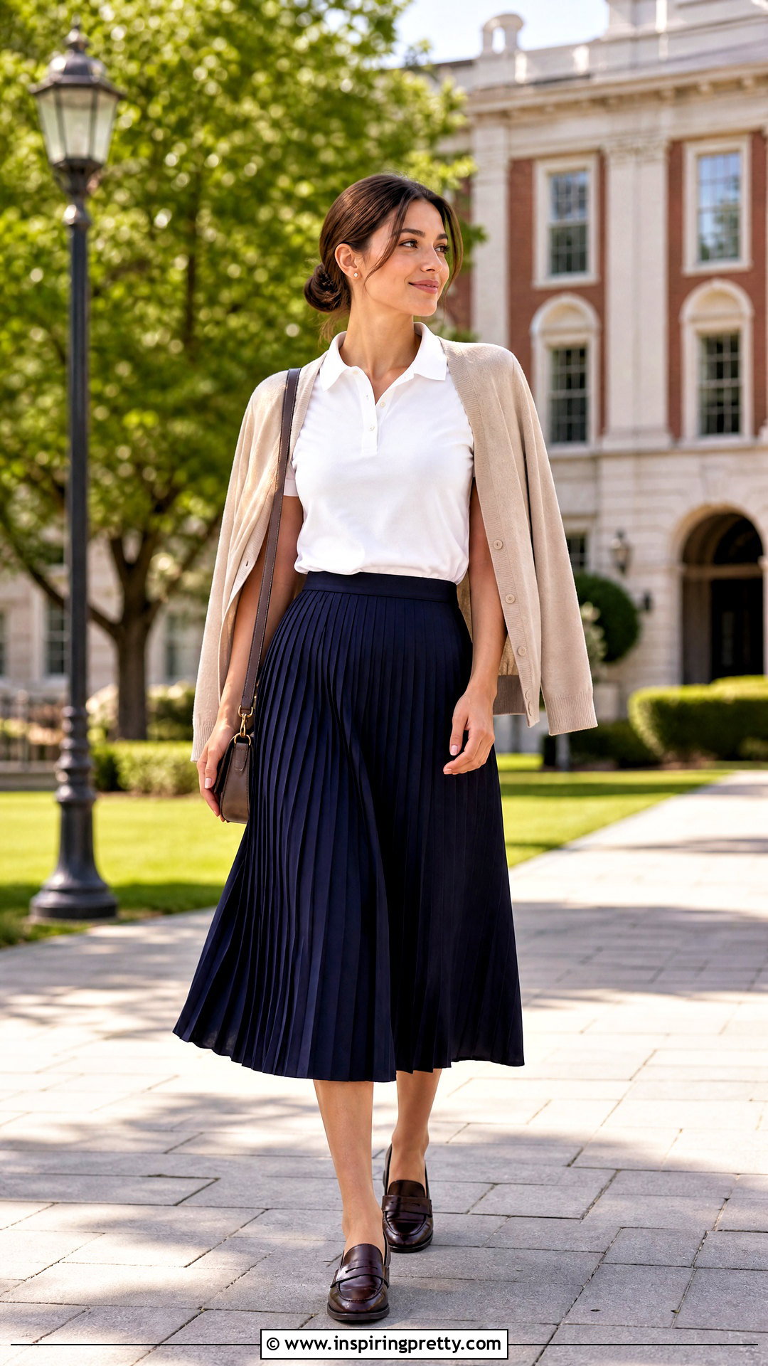 No Boundaries Polo Top With Pleated Skirt - 20 no boundaries tops outfit ideas