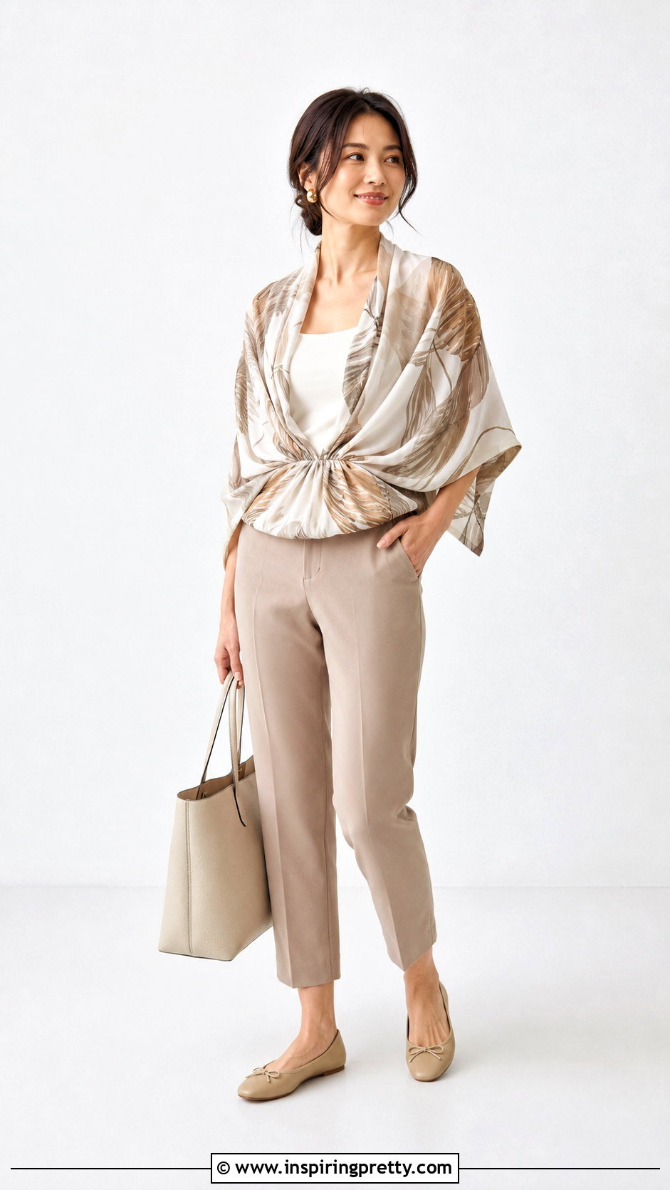 No Sew Pinned Scarf Blouse - 50 scarf top tutorials