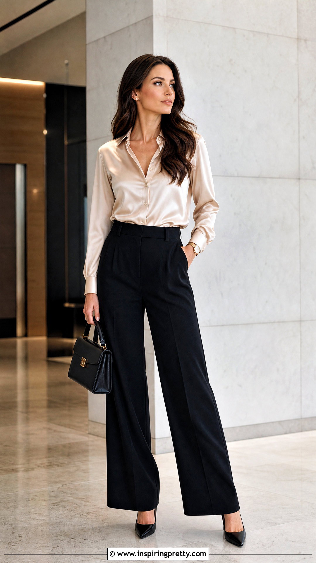 Nordstrom Satin Blouse And Black Pants Outfit - 20 womens tops nordstrom outfit ideas