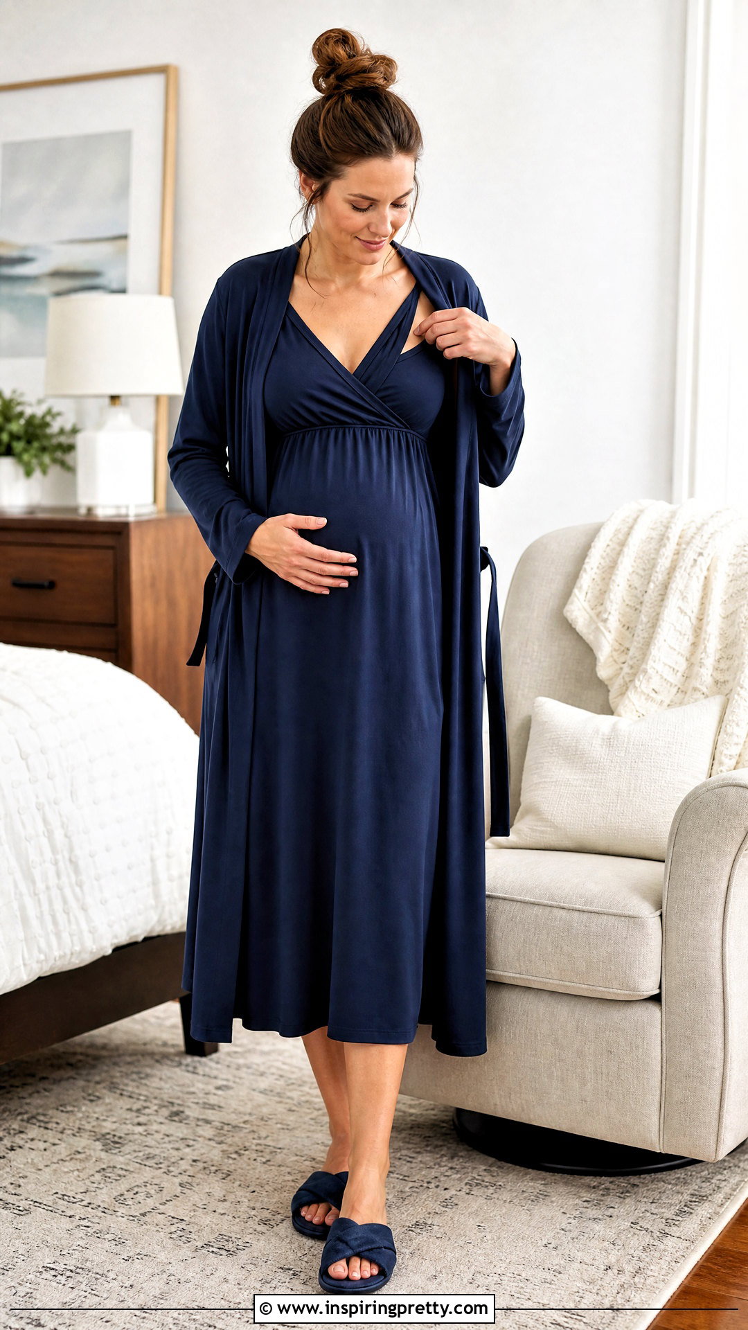Nursing Tank Top Nightgown With Wrap Robe - 25 Tank Top Nightgown ideas