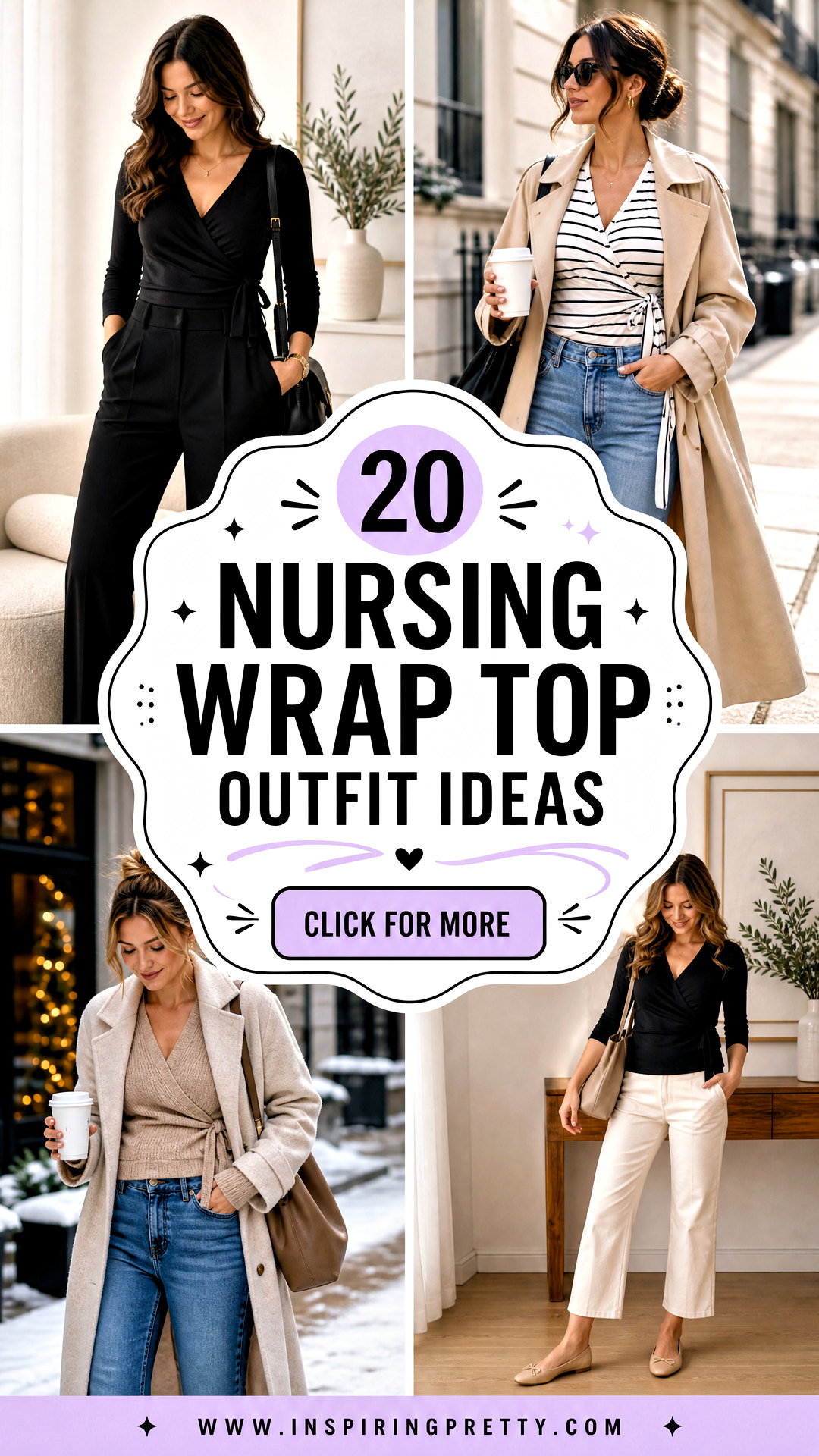 20 Nursing Wrap Top Outfit Ideas for Easy Feeding and Style - 20 Nursing Wrap Top Outfit Ideas for Easy Feeding and Style