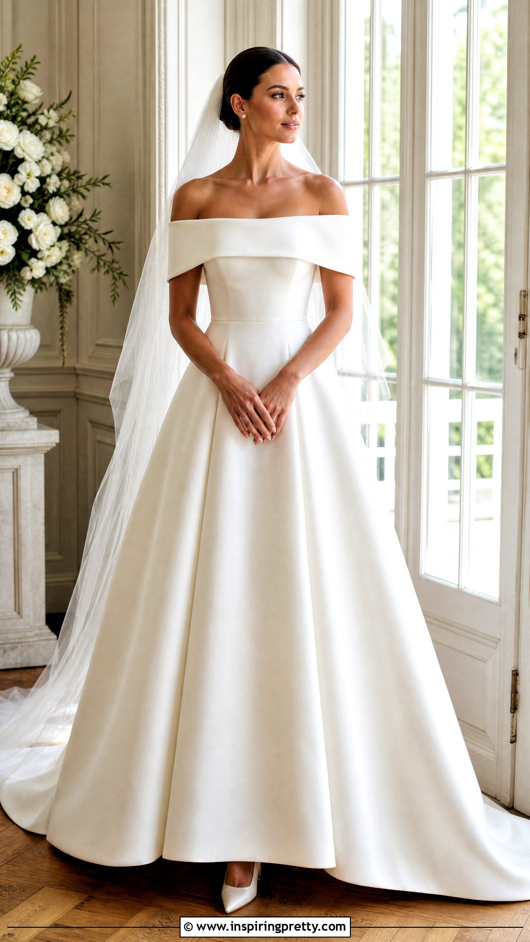 Off Shoulder Bridal Top With A Line Skirt - 20 bridal tops separates