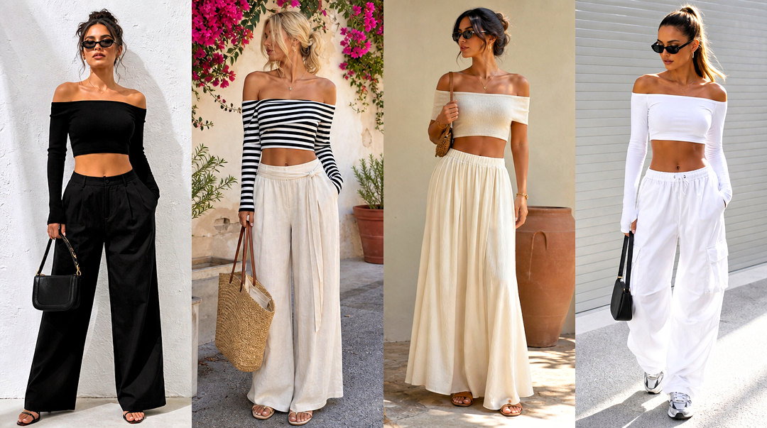 20 Off-Shoulder Crop Top Styles to Refresh Your Wardrobe