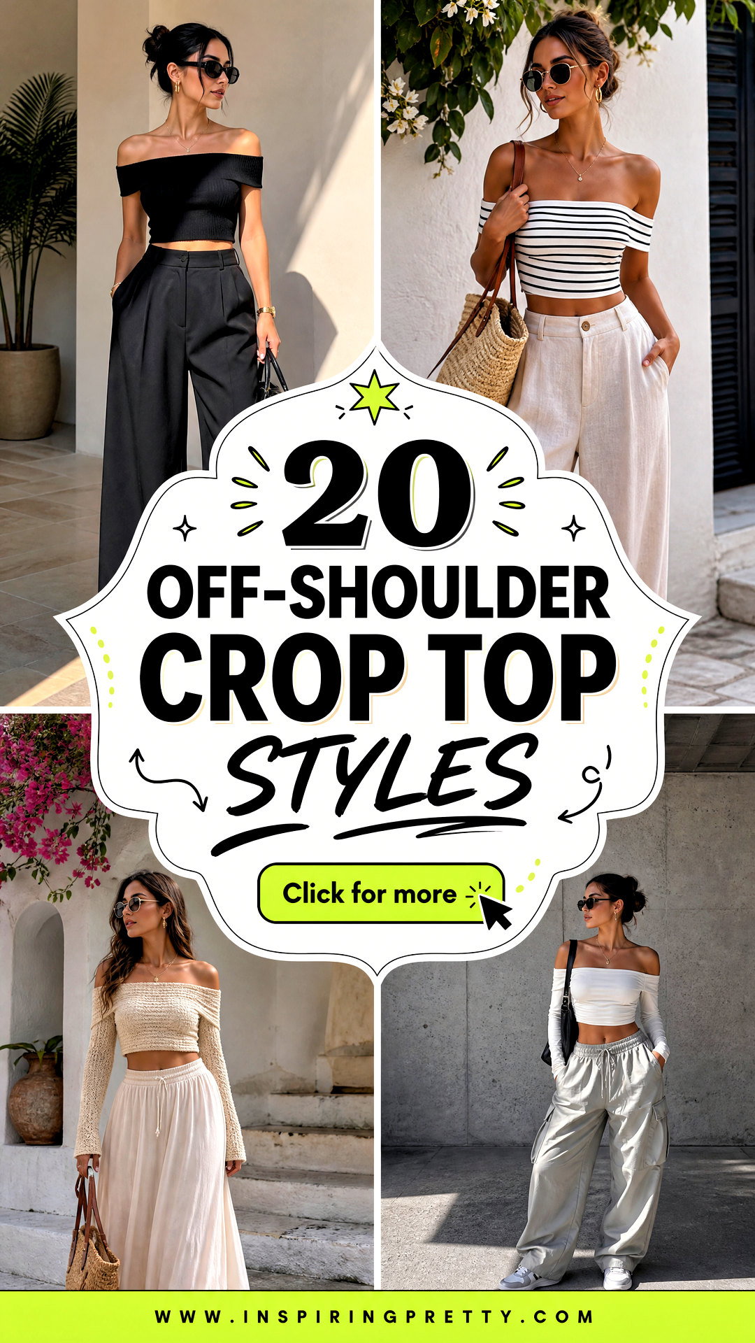 20 Off-Shoulder Crop Top Styles to Refresh Your Wardrobe - 20 Off-Shoulder Crop Top Styles to Refresh Your Wardrobe