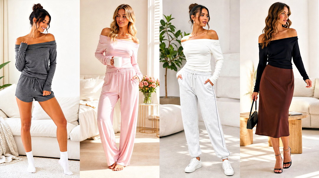 20 Off Shoulder Lounge Top Outfit Ideas for Cozy Style